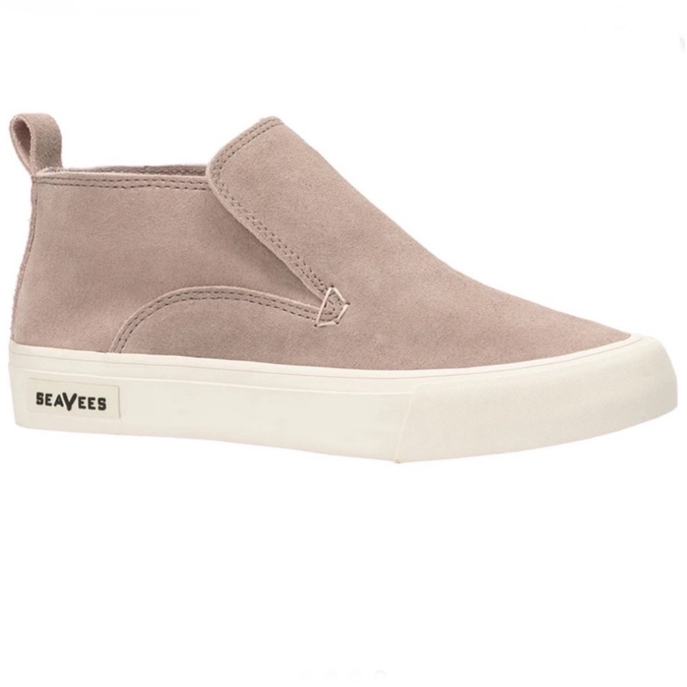 SeaVees Huntington Middie Suede Slip On Shoe in Taupe Size 9